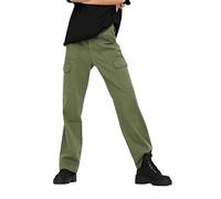 ONLY Women's ONLMALFY HW Cargo Pant PNT, Kalamata, S / 32L