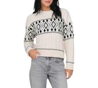 ONLY Women's Onlmarent KNT Noos L/S Jumper Sweater, Cloud Dancer, M
