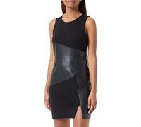 ONLY Women's Onlmarianne OTW Faux Leather Mix Dress, Black, S