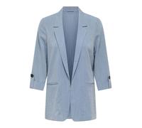 ONLY Womens Onlmarsa 3/4 WVN Noos Loose Cut Blazer with Buttoned Cuffs, Faded Denim, L UK