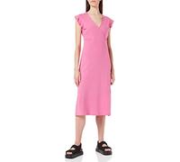 ONLY Women's ONLMAY S/L WRAP MIDI Dress JRS Dress, Super Pink, S