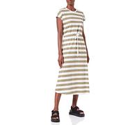 ONLY Women's ONLMAY S/S MIDI Stripe Dress JRS, Mermaid/Stripes:Cloud Dancer (kia), S