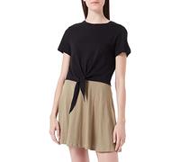 ONLY Women's ONLMAY S/S Short Knot TOP JRS T-Shirt, Black, S