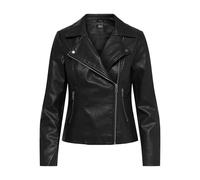 ONLY Women's Onlmelisa Faux Leather Biker Cc OTW Jacket, Black, S