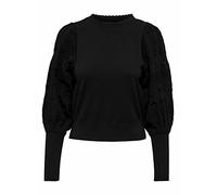 ONLY Women's ONLMELITA L/S O-Neck Pullover KNT NOOS Sweater, Black, S