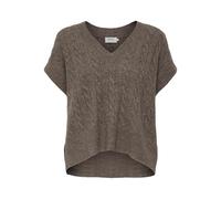 ONLY Women's Onlmelody Vest KNT Noos Sweater, Caribou/Detail: Melange, M