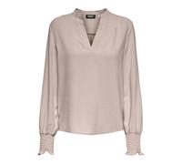 ONLY Women's Onlmette V-Neck Ls Smock Top Noos WVN Blouse, Gray Morn, Large
