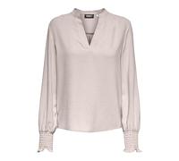 ONLY Women's Onlmette V-Neck Ls Smock Top Noos WVN Blouse, Gray Morn, XXL