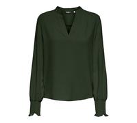 ONLY Women's Onlmette V-Neck Ls Smock Top Noos WVN Blouse, Green (Duffel Bag), M