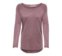 ONLY Women's Onlmila Lacy L/s Long Knitted Pullover , Pink (Mesa Rose Detail:w.Melange), XL