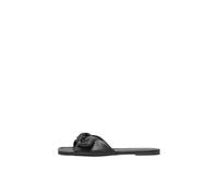 ONLY Women's Onlmillie-3 Pu Bow Sandal Mule, Black, 3.5 UK