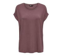 ONLY Women's Onlmoster S/S O-Neck Top Noos JRS T-Shirt, Rose Brown, XXL