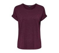 ONLY Women's Onlmoster S/S O-Neck Top Noos JRS T-Shirt, Winetasting, XL