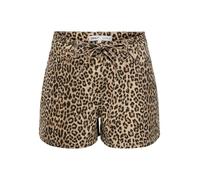ONLY Women's Onlnaomi String AOP Shorts OTW, Toasted Coconut, L