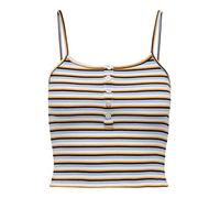 ONLY Women's Onlnessa S/L Short Button Stripe Top JRS, Cloud Dancer/Stripes: Blue Multi, XL
