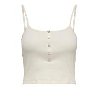 ONLY Women's ONLNESSA S/L Short Button TOP JRS Vest, Cloud Dancer, XS