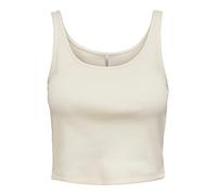 ONLY Women's ONLNESSA S/L Short TOP JRS Vest, Cloud Dancer, L