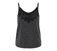 ONLY Women's Onlnew Carol S/L Glitter Mix Top Box JRS, Black/Detail:Harlequin Silver, S
