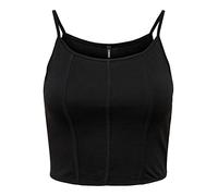 ONLY Women's Onlnew Kira S/L Top Box JRS, Black/Detail: Corset, S