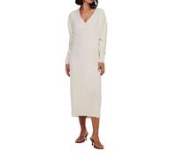 ONLY Women's Onlnew Tessa L/S Midi V-Neck Dress KNT Long, Pumice Stone, XL
