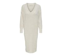 ONLY Women's Onlnew Tessa L/S Midi V-Neck Dress KNT Long, Pumice Stone, L