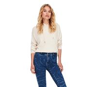 ONLY Women's Onlnew Tessa Ls Hood Pul Noos KNT Sweater, Pumice Stone/Detail: W Melange, M