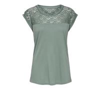 ONLY Women's Onlnicole Life S/S Mix Top Noos JRS T-Shirt, Green, XL