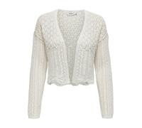 ONLY Women's ONLNOLA 7/8 Life Open Cardigan NCA KNT Sweater, Cloud Dancer, XS