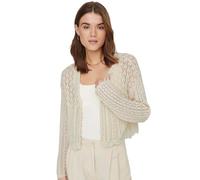 ONLY Women's ONLNOLA 7/8 Life Open Cardigan NCA KNT Sweater, Cloud Dancer, XS