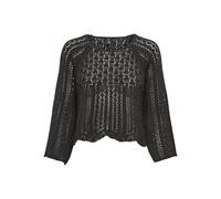 ONLY Women's Onlnola Life 3/4 Pullover KNT Noos Crocheted Sweater, Mole, M