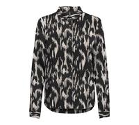 ONLY Women's Onlnova Life Elite L/S Lynne Shirt Blouse, Black/AOP:590 Rough Animal, XL