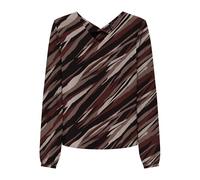 ONLY Women's Onlnova Life Elite L/S Mallory Top, Brown Stone/AOP:589 Russet Graphic, S