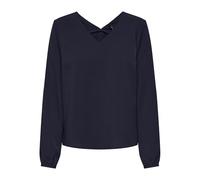 ONLY Women's Onlnova Life Elite L/S Mallory Top Solid Blouse, Night Sky, M