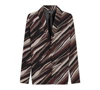 ONLY Women's Onlnova Life Elite L/S Pimo Blazer, Brown Stone/AOP:589 Russet Graphic, 18
