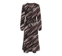 ONLY Women's Onlnova Life Vis Amy Long Dress, Brown Stone/AOP:589 Russet Graphic, L