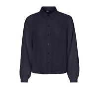 ONLY Women's Onlnova Life Vis L/S Emma Shirt Solid Blouse, Night Sky, M