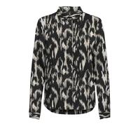 ONLY Women's Onlnova Life Vis L/S Lynne Shirt Blouse, Black/AOP: 595 Lé Téxt, XS