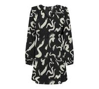 ONLY Women's Onlnova Life Vis L/S Monica Dress, Black/AOP: 587 Yoko, XS