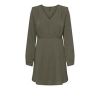 ONLY Women's Onlnova Life Vis L/S Monica Dress Solid, Kalamata, M