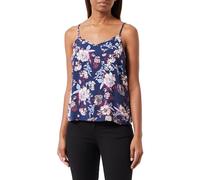 ONLY Women's Onlnova Life Vis Paris Singlet Top, Patriot Blue/AOP:341 Augusta Fleur, 10