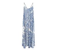 ONLY Women's Onlnova Life Vis Roxy Long Dress AOP, Mazarin Blue, M
