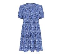 ONLY Women's Onlnova Life Vis S/S Thea Dress AOP, Palace Blue, M