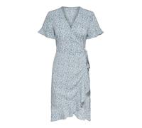 ONLY Women's ONLOLIVIA S/S WRAP Dress WVN NOOS,Dusk blue,10UK