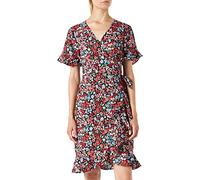 ONLY Women's ONLOLIVIA S/S WRAP Dress WVN NOOS,Black,12UK