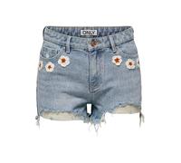 ONLY Women's Onlpacy Hw Crochet DNM Shorts Bj, Light Blue (Light Blue Denim), S