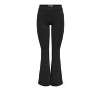 ONLY Women's Onlpaige Hw Mel Flared Pant PNT, Black, S / 32L