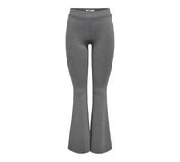 ONLY Women's Onlpaige Hw Mel Flared Pant PNT, Medium Grey Melange, XS / 32L