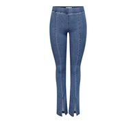 ONLY Women's ONLPAIGE HW Skinny Front Slit DNM PIMBOX Jeans, Medium Blue Denim, XL/30