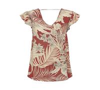 ONLY Women's Onlpalina Life Ss V-Neck top Ptm Short-Sleeved Blouse, red, S