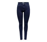 Bestseller A/S Women's Onlpaola Hw Sk DNM Tai Jeans, Dark Denim Blue, M / 30L